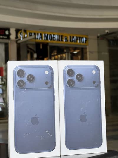 iPhone 17 pro max jv Non Active box pack Blue Colour
