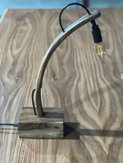 wooden table lamp