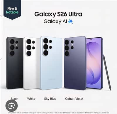 samsung S26 ultra 512 GB pre order stock with free gift A11 tab