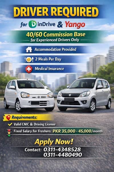 driver for indrive or yangoo