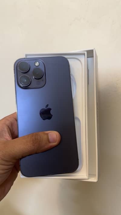 Iphone 14 pro max 256Gb Hk with box 91 health PTA aprved