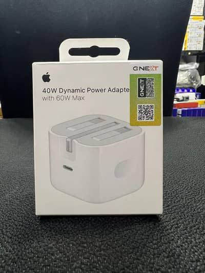 Adaptor 40 watt orignal 3 pin 17 pro max  guranted