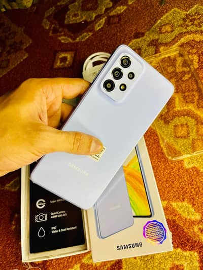 Samsung A33 5G 10/10 full Box 128 Gb dual offical PTA in Displayfinger