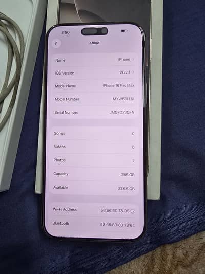 iPhone 16 pro max jv LLA  model