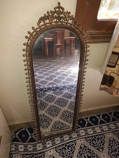 metallic frame mirror