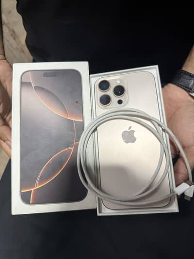 Iphone 16 Pro Max 256gb with original box and cable Non PTA 10/10