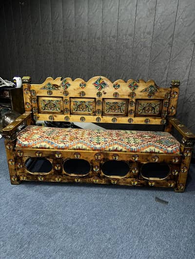 Wooden Taali Swati Sofa Slightly Used