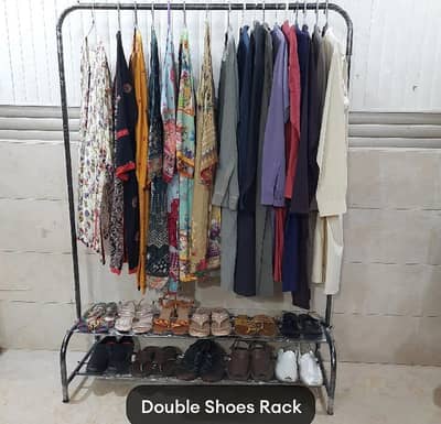 DOUBLE SHOES RACK STAND