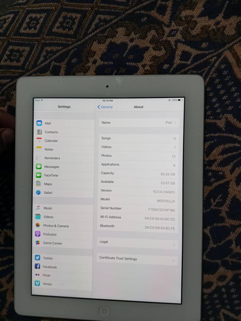 Ipad 4th generation 64 4