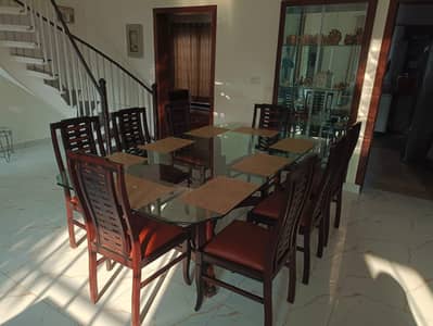 8 seater dinning table glass top