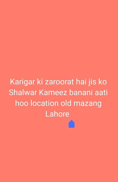 Cloth stitching employee