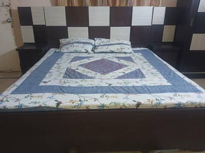 Complete Bed Set with Wardrobe & Dressing Table