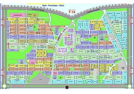 07-Marla (30 x 60) Residential Plot For Sale In CDA Sector, Lay Out Plan Approved Society F-16