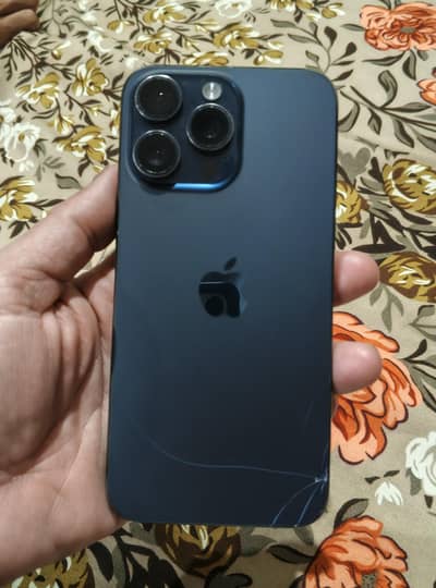 I phone 15 pro max .  Back break PTA  Dual physical approved