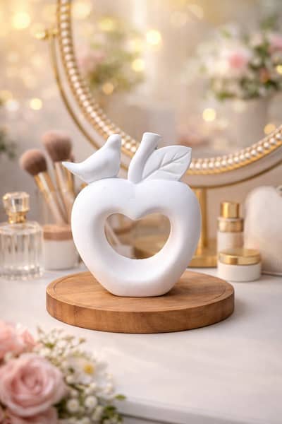 3 piece Modern Vases Elegant Waterproof Apple Vase for home decor