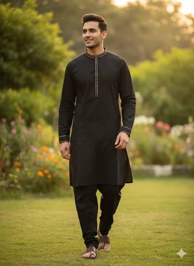men stitched Shalwar Kameez available