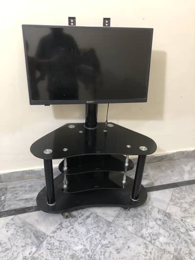 Glass TV stand TV trolley