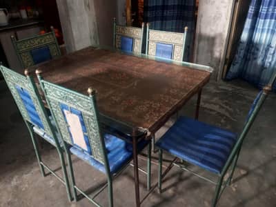 dinning table  with  6 chairs