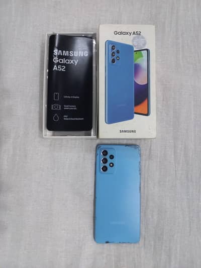 Samsung Galaxy A52, 8/128 PTA approved with complete box for sale