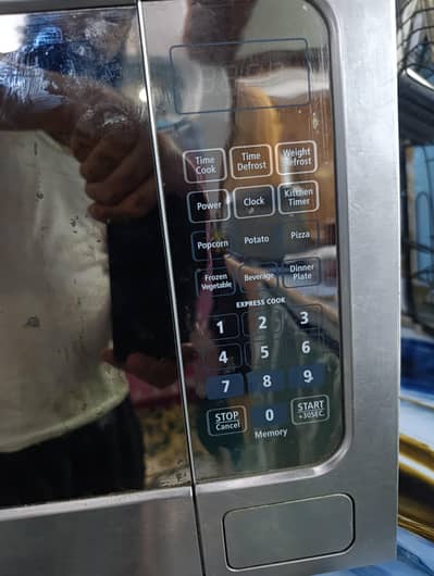 microwave oven available for sale almost brand new.