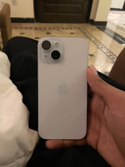  iPhone 15 – 128GB (JV) – Ice Blue – 10/10 Condition