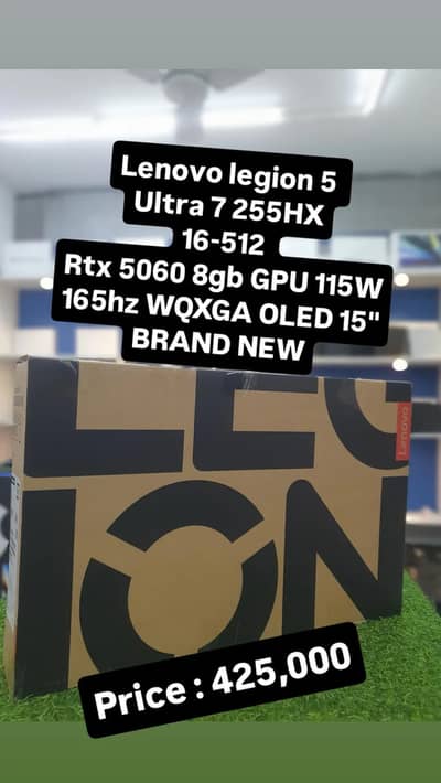 Lenovo Legion 5 Gaminga Laptop rtx 5060 8gb