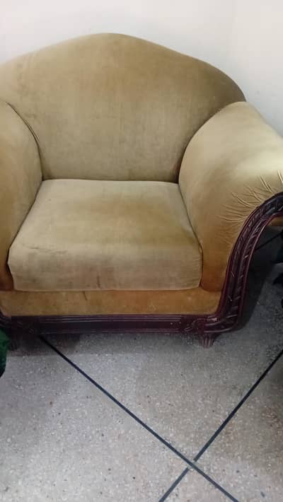 velvet poshish sofa set