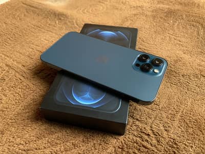 iPhone 12 Pro Max 256gb Blue With BOX NON PTA E-Sim Time Available
