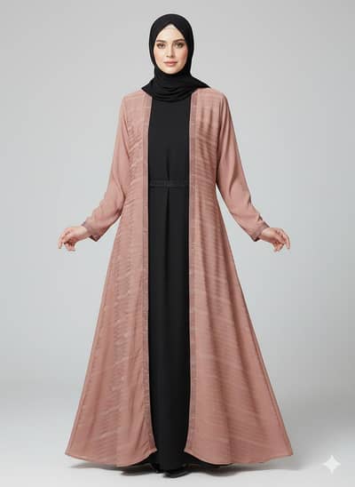 dubble gown style abaya