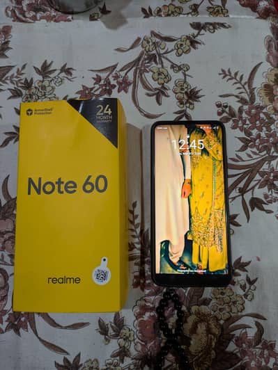 I Want to sold my Real me note 60 phone with box.