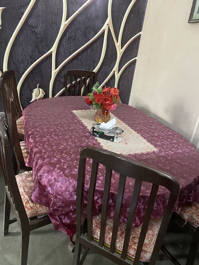 Dining table 6 chairs for sale