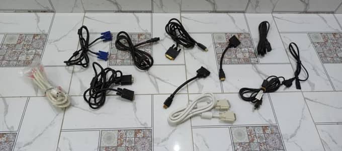 New PC Power cables HDMI VGA Connectors Whole sale Quantity