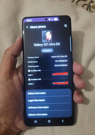 Samsung S21 ultra 9/10 condition