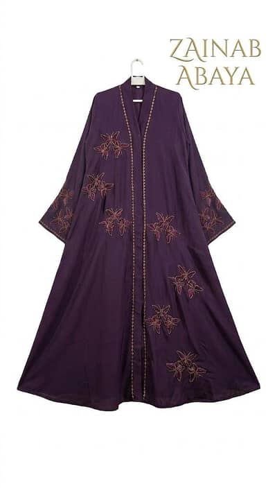 Zainab Abaya – Premium Quality | 8 Colors Available | Factory Price
