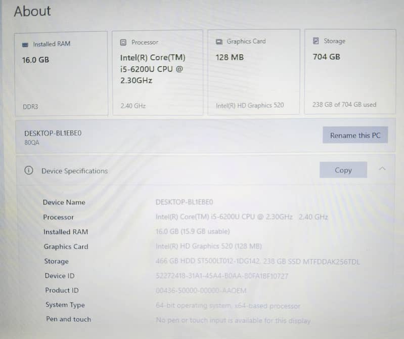 Thinkpad Edge E41-80 3