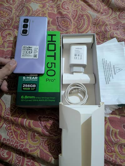 iNfinix Hot50 Pro+ 8+8/256GB With BoX charger