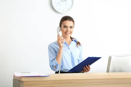 Need a receptionist, female