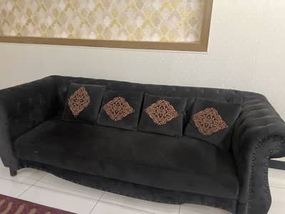 Luxury 7-Seater Chesterfield Sofa Set | Premium Velvet  (3+2+1+1)