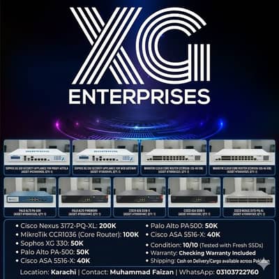 Networking & Security Hardware for Sale – Cisco, Palo Alto, MikroTik