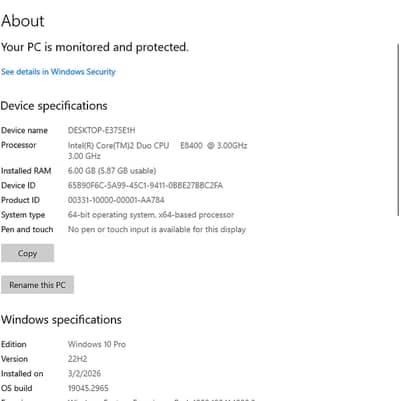 Core 2 Duo Computer Full Setup With LCD – 6GB RAM  Price: 15000 PKR