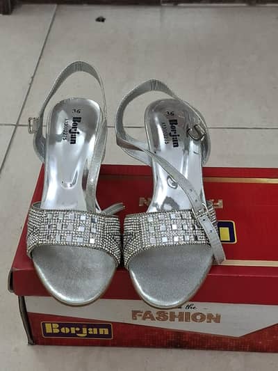 silver wedding sandals