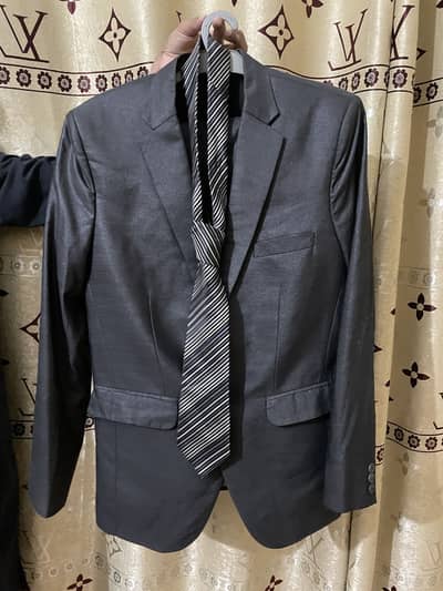 Designer 2 Piece Pant Coat with Tie