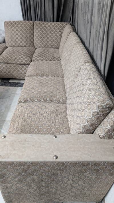 Used condition 7 seater L shape sofa set