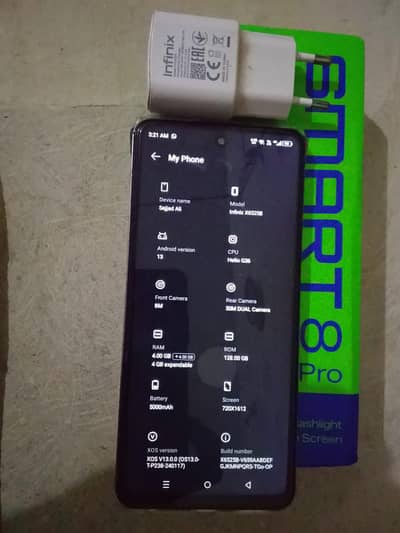 smart 8 pro  4+4 8gb 128gb  rom