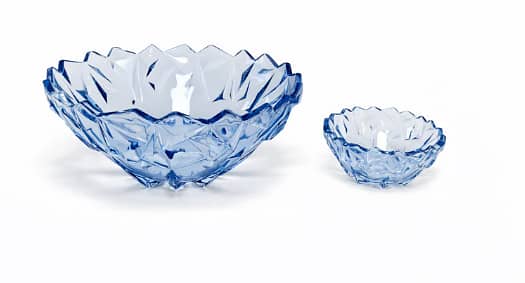 Blue crystal Bowl set 7pc