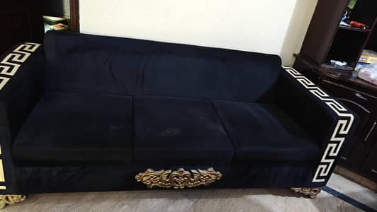 velvet sofa set