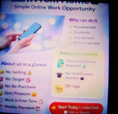 online jobs/ full time/part time/simple typing. . .