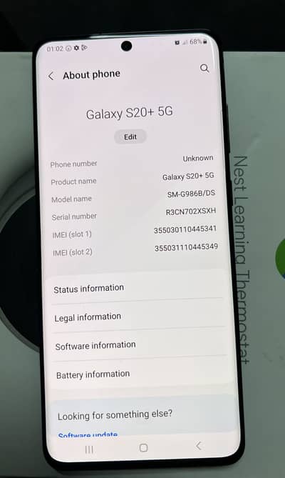 Samsung Galaxy S20 + 5G 12/128 non Pta (2 months Sim will work)