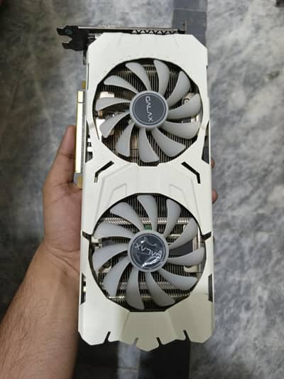 GeForce GTX 1070 Ti 8gb EX Sniper White graphics card.