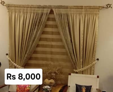 used blinds and curtains for sale ( 7 ft 4 in by 7 ft 5 inch)
